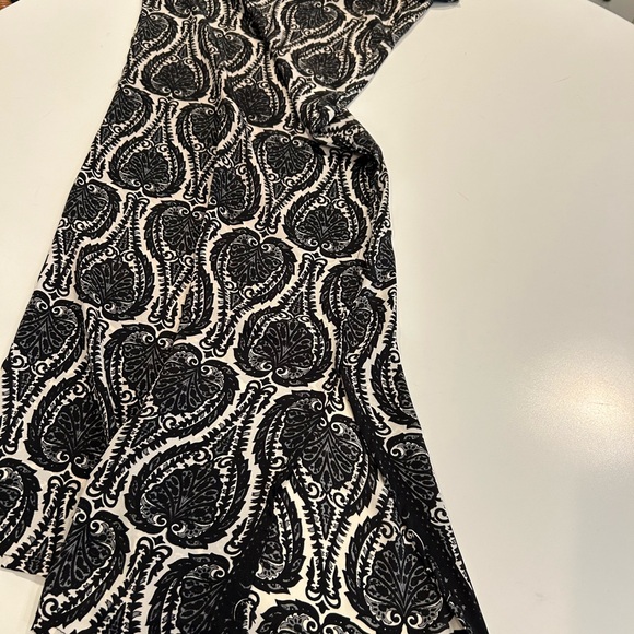 Elan silk black white jumpsuit size Medium - Picture 7 of 9